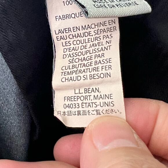 LL Bean Mens Chino Pants Size 38 Classic Fit Flat Front Gray 100% Cotton Pleated - Picture 14 of 14